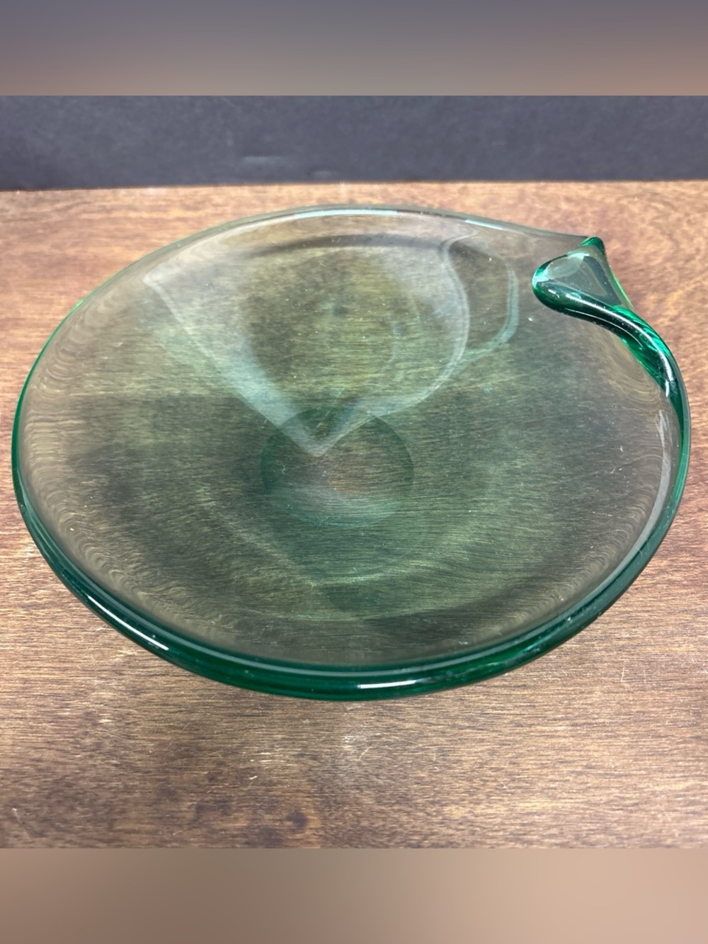 MCM Holmegaard Green Art Glass Centerpiece Bowl